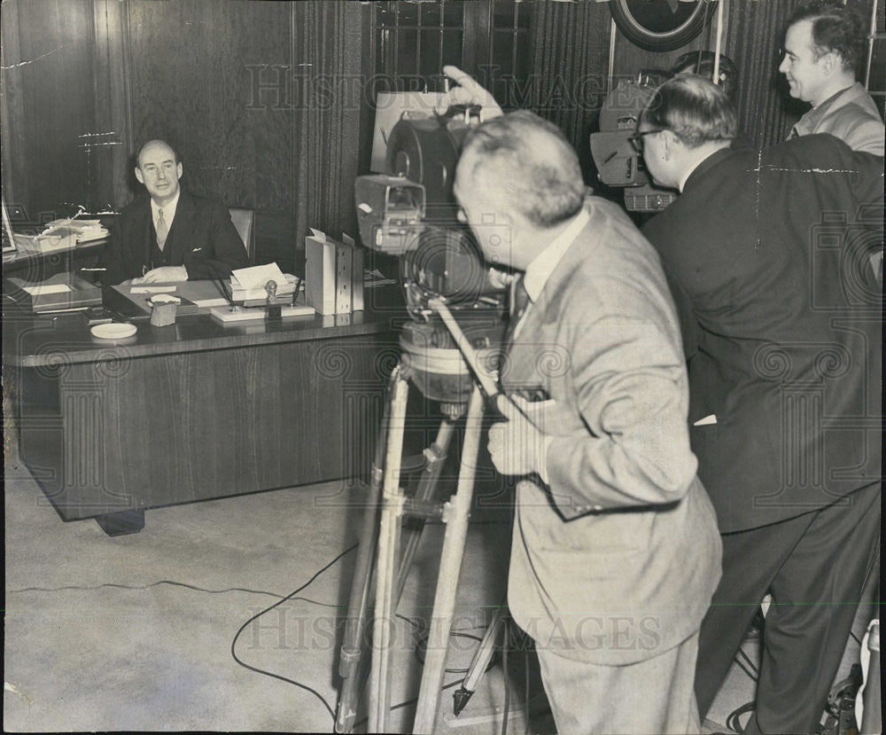 1955 Press Photo Adlai Stevenson - Historic Images