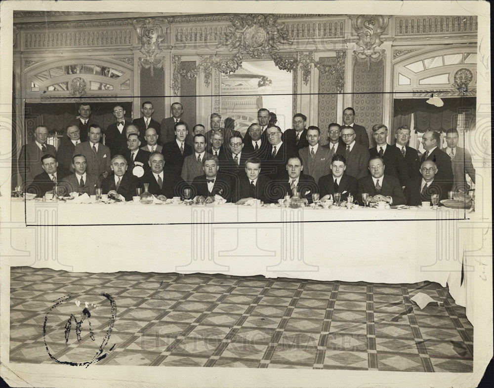 1929 Press Photo La Salle Hotel Bowling League Journal Banquet - Historic Images