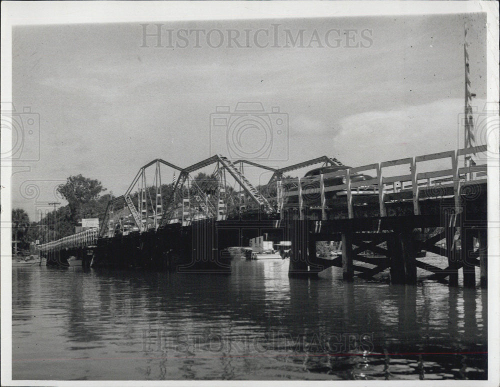 Press Photo Indian Rocks Bridge Side View - Historic Images