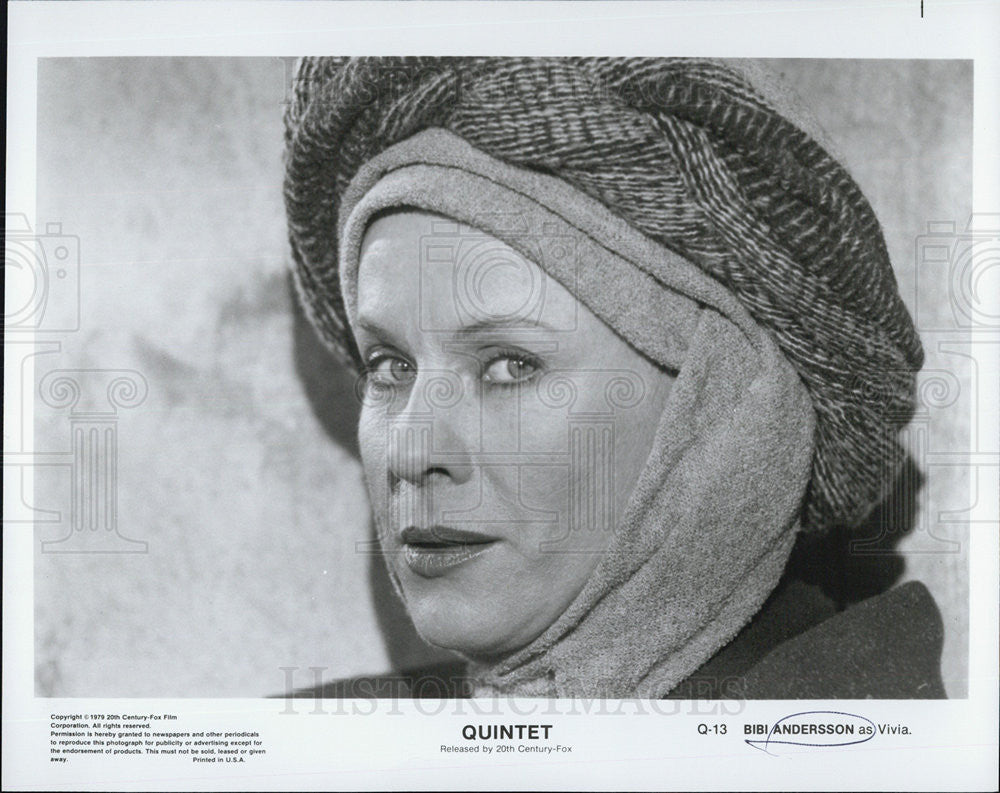 1979 Press Photo Bibi Andersson   is a Swedish actress as Vivian in &quot;Quintet&quot; - Historic Images