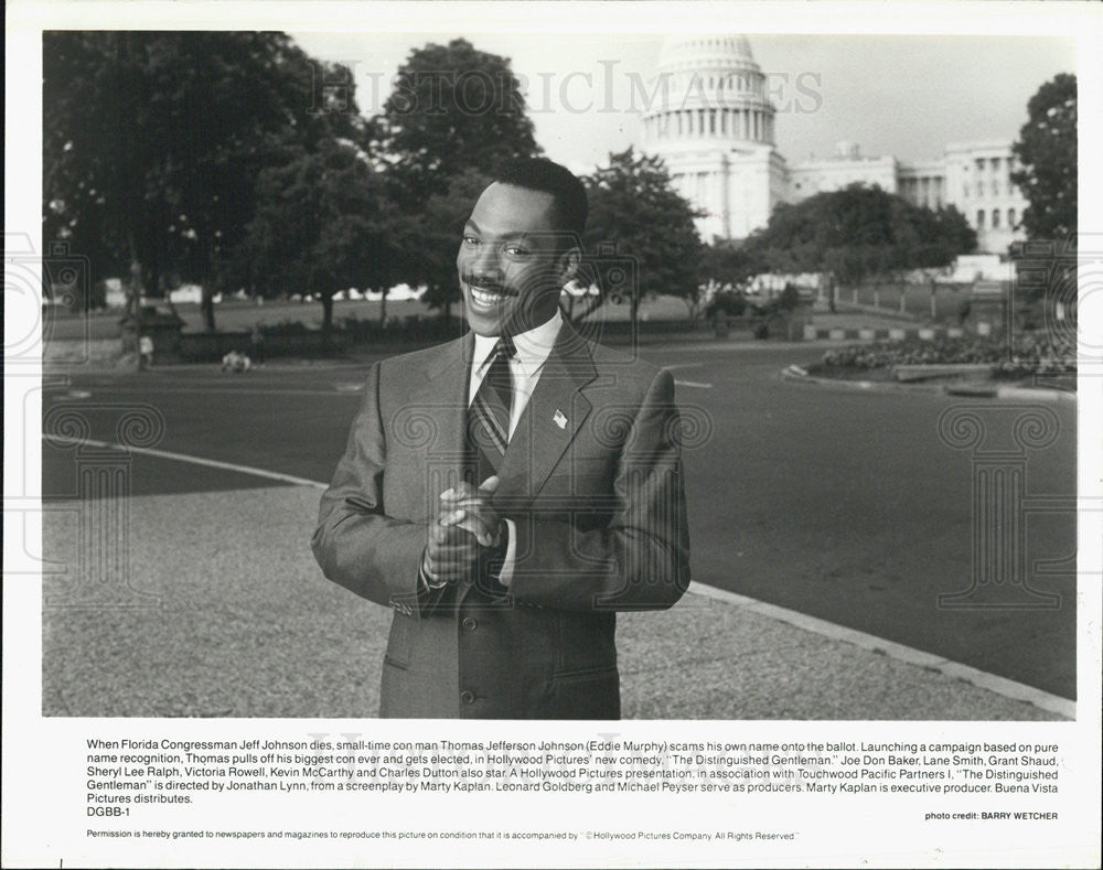 1992 Press Photo Eddie Murphy The Distinguished Gentleman - Historic Images