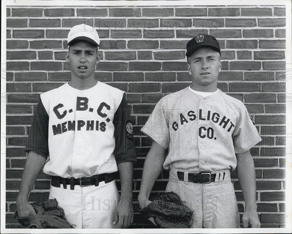 Press Photo Schroeppel Jenkins baseball players - Historic Images