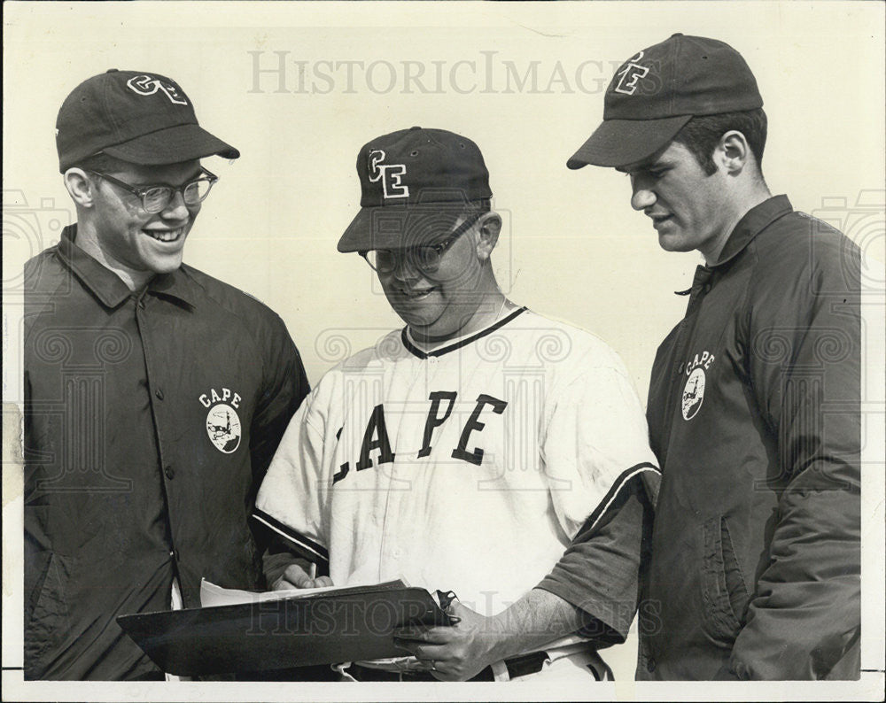 1968 Press Photo baseball Frank Adams Leroy Rand Cape - Historic Images