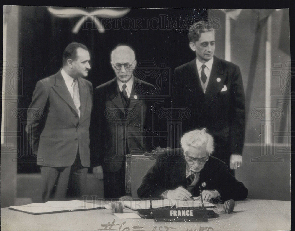 1945 Press Photo Former Prime Minister France Joseph Paul-Boncour United Nations - Historic Images