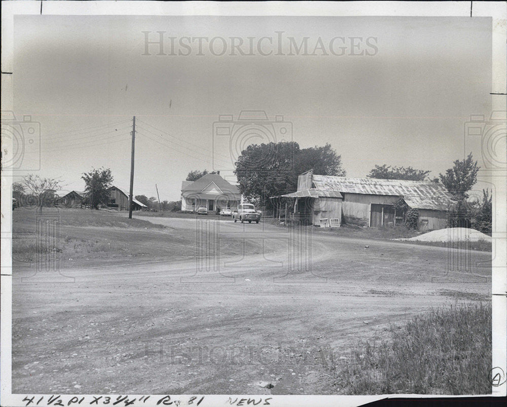 1966 Press Photo South of Fort Smith, Ark. Birthplace of Dizzy Dean. - Historic Images