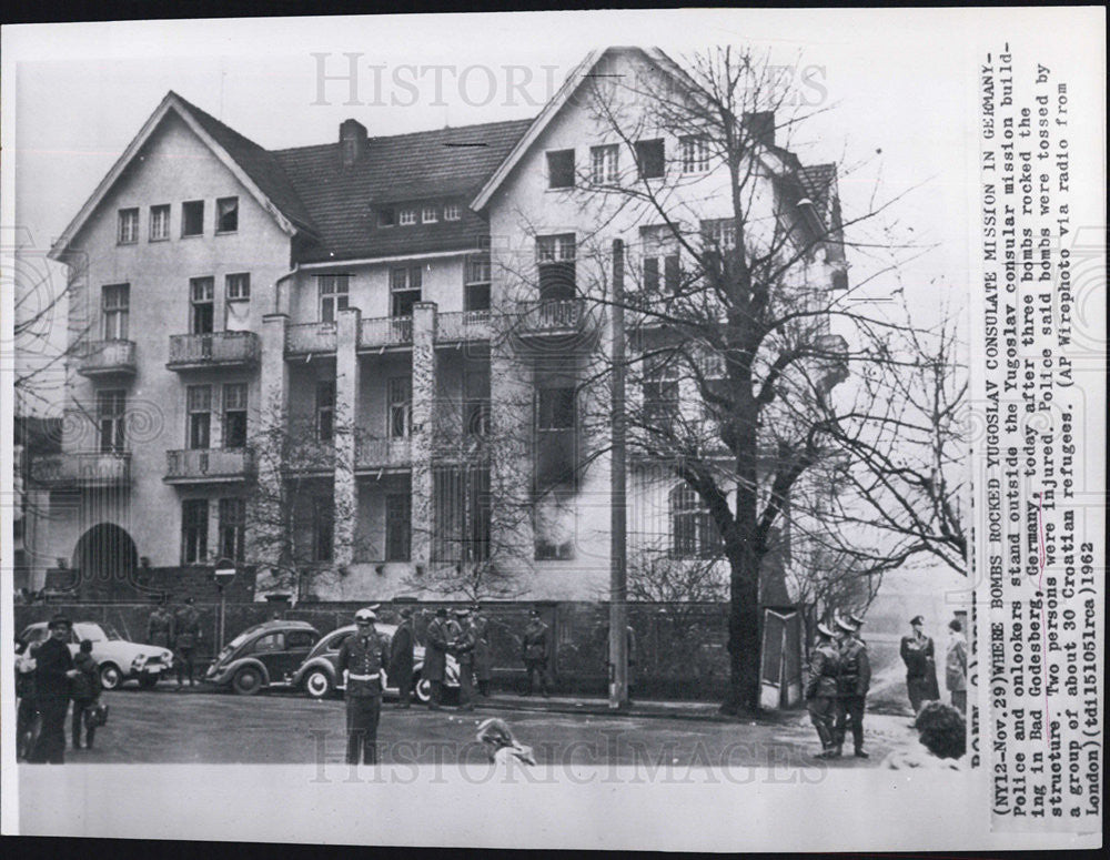 1962 Press Photo Yugoslav Consular Mission Building,Germany. - Historic Images