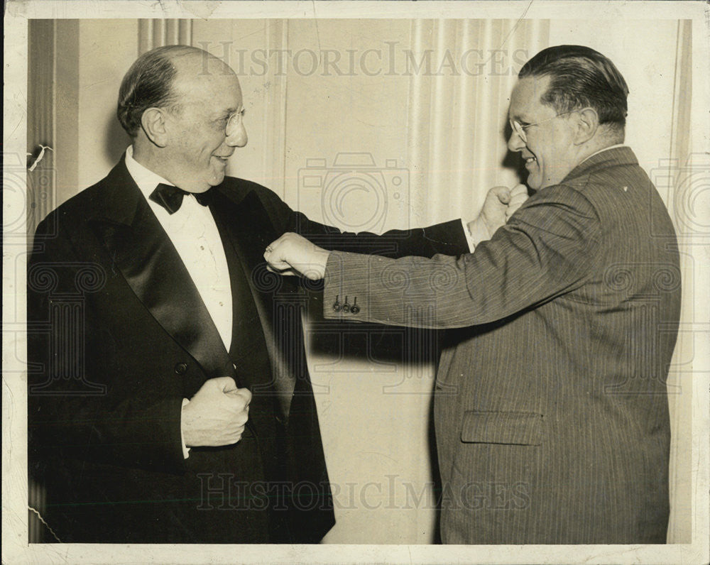 Press Photo  Boxing Commissioners Leon Raines George Jones - Historic Images