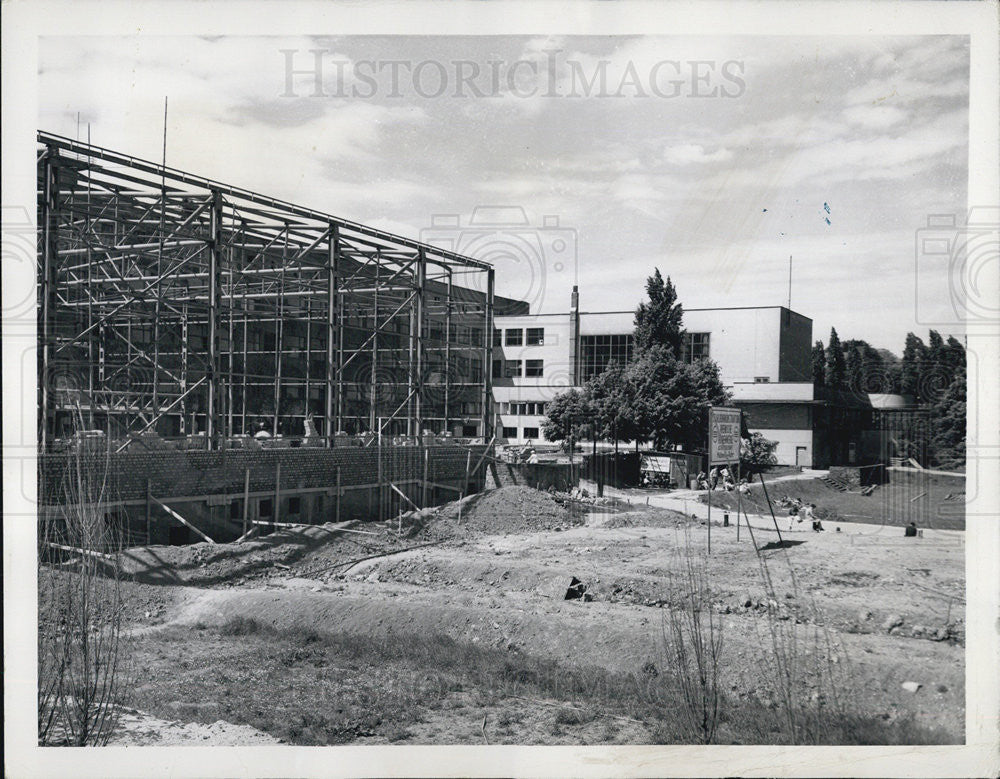 1949 Press Photo New West German Govt presented  Bonn Teaching college enlarged - Historic Images