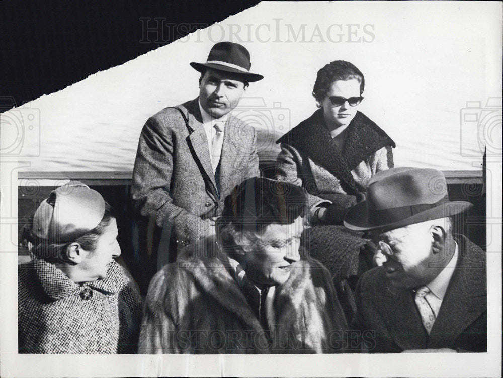 1955 Press Photo Prince Alexander Yugoslavia Princess Maria Pia Italy Wed - Historic Images