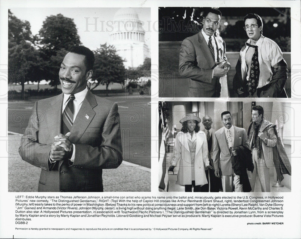 1992 Press Photo Film Distinguished Gentlemen Eddie Murphy - Historic Images