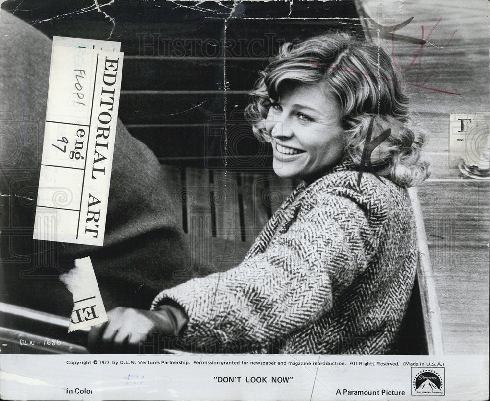 1974 Press Photo British Actress Julie Christie stars in &quot; Don&#39;t look Now&quot;. - Historic Images