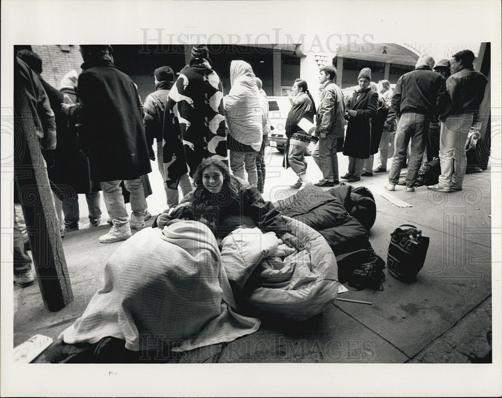 1992 Press Photo U2 ticket line - Historic Images