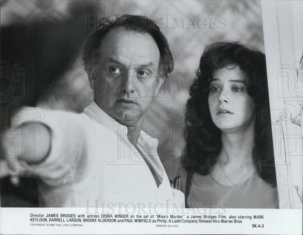 1983 Press Photo James Bridges and Debra Winger - Historic Images