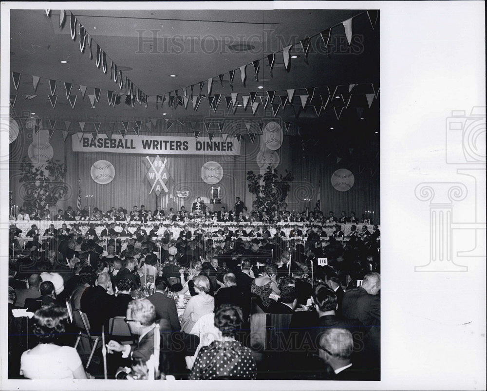 1962 Press Photo Baseball Writers Dinner - Historic Images