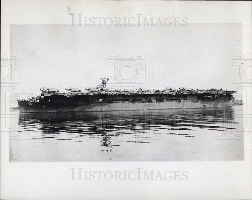 1957 Press Photo Navy to sink &quot;Atomized&quot; ship - Historic Images