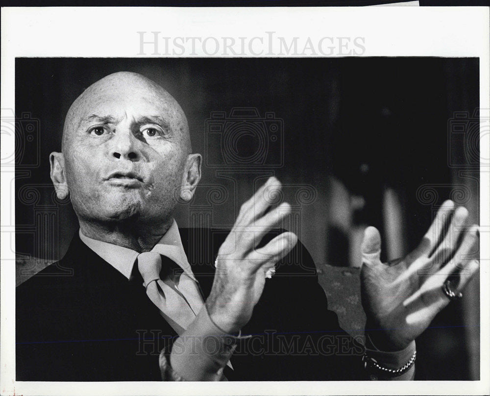 1981 Press Photo Yul Brynner - Historic Images