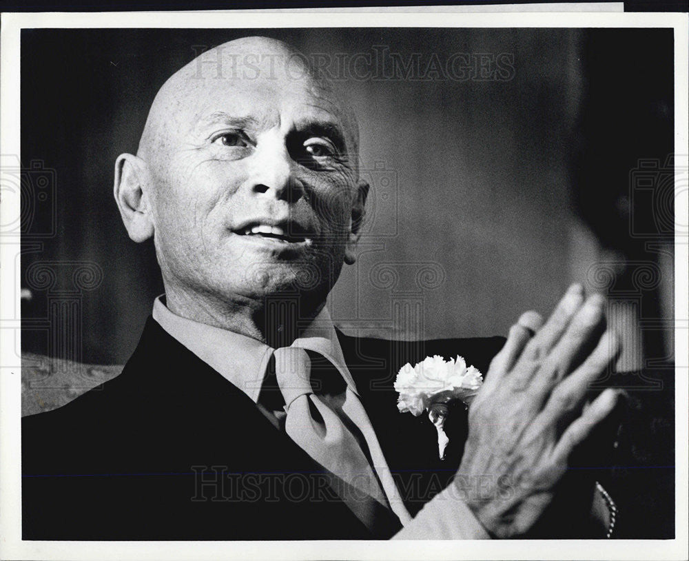 1981 Press Photo Yun Brynner - Historic Images