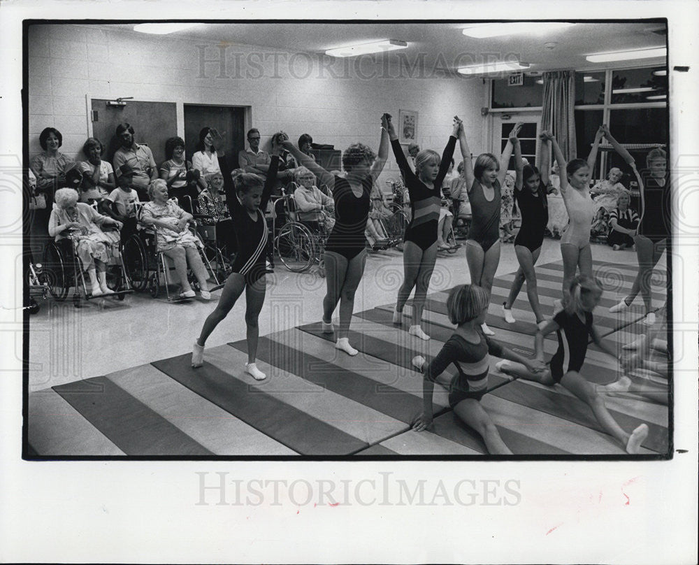 1979 Press Photo Crystal River Gymnastics group - Historic Images