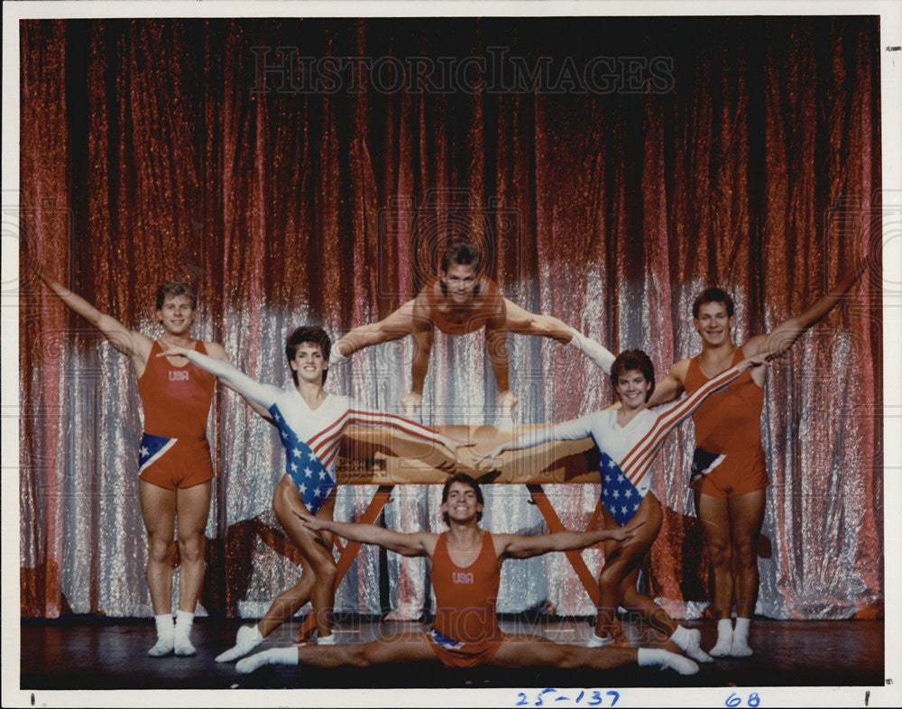 1987 Press Photo Kurt Thomas Gymnastic Spectacular - Historic Images