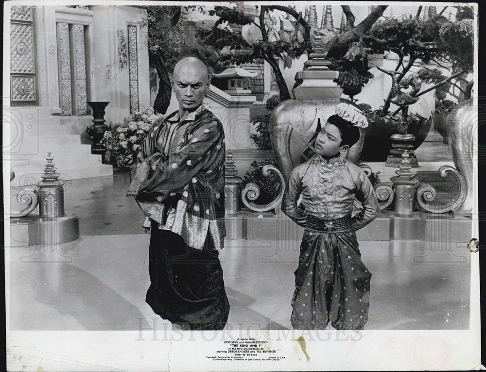 1956 Press Photo Film The King and I Yul Brynner - Historic Images