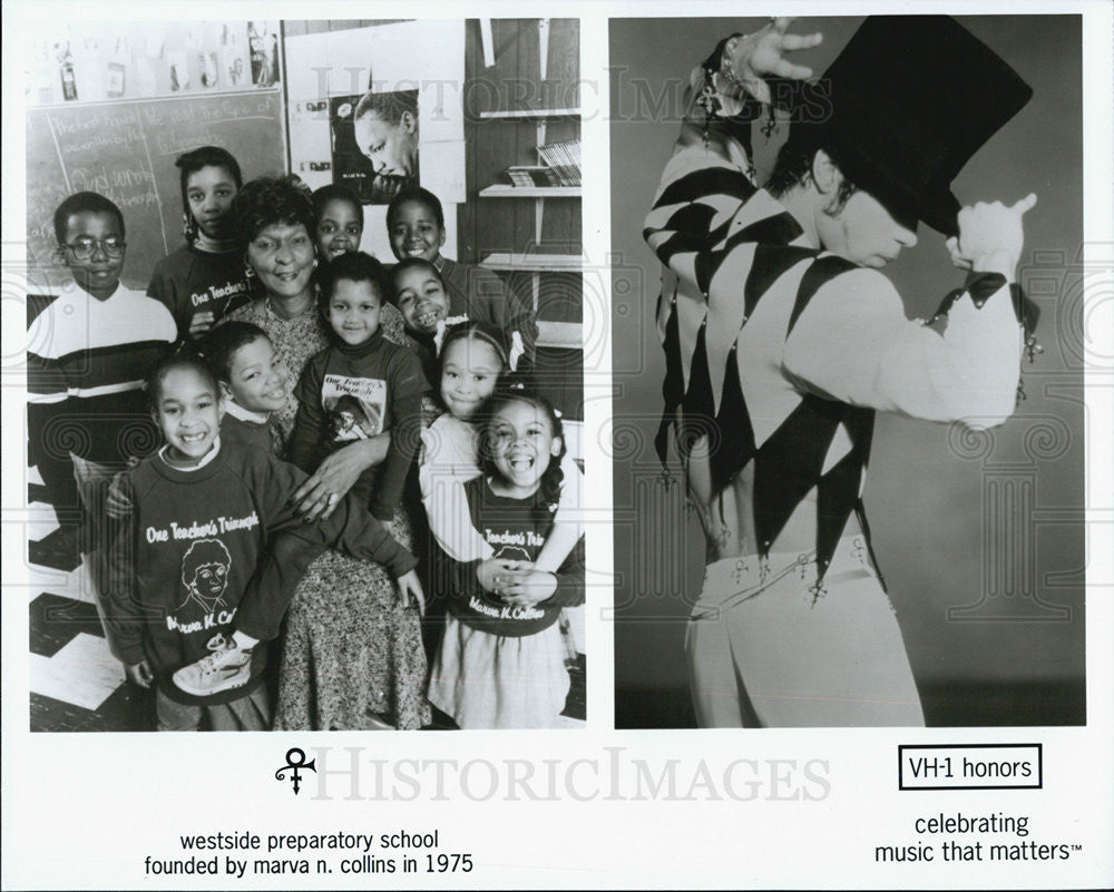Press Photo Western  Preparatory School and singer Prince. - Historic Images
