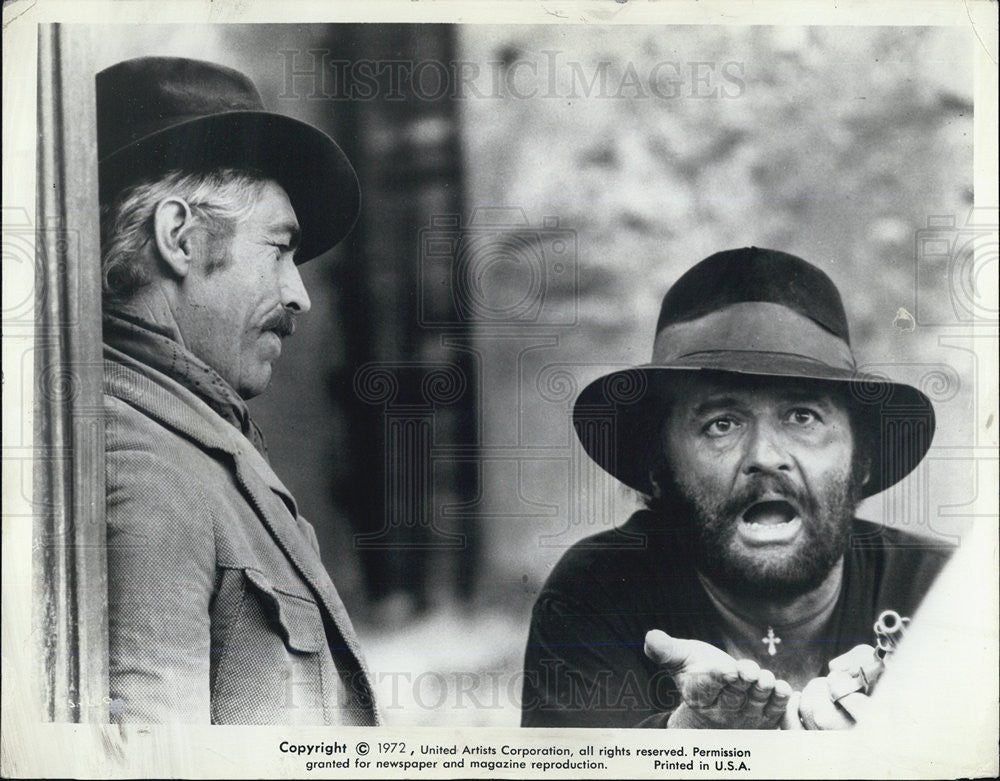 1972 Press Photo Rod Steiger, R.A. Davis - Historic Images