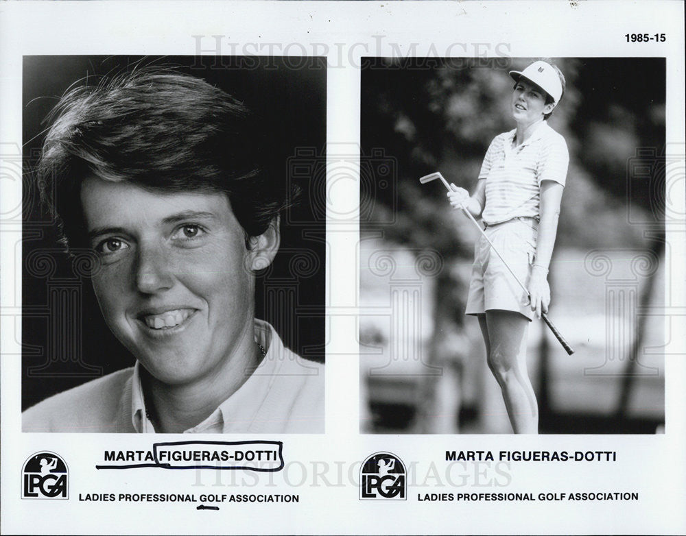 1986 Press Photo Marta Figueras-Dotti Spanish professional golfer. - Historic Images