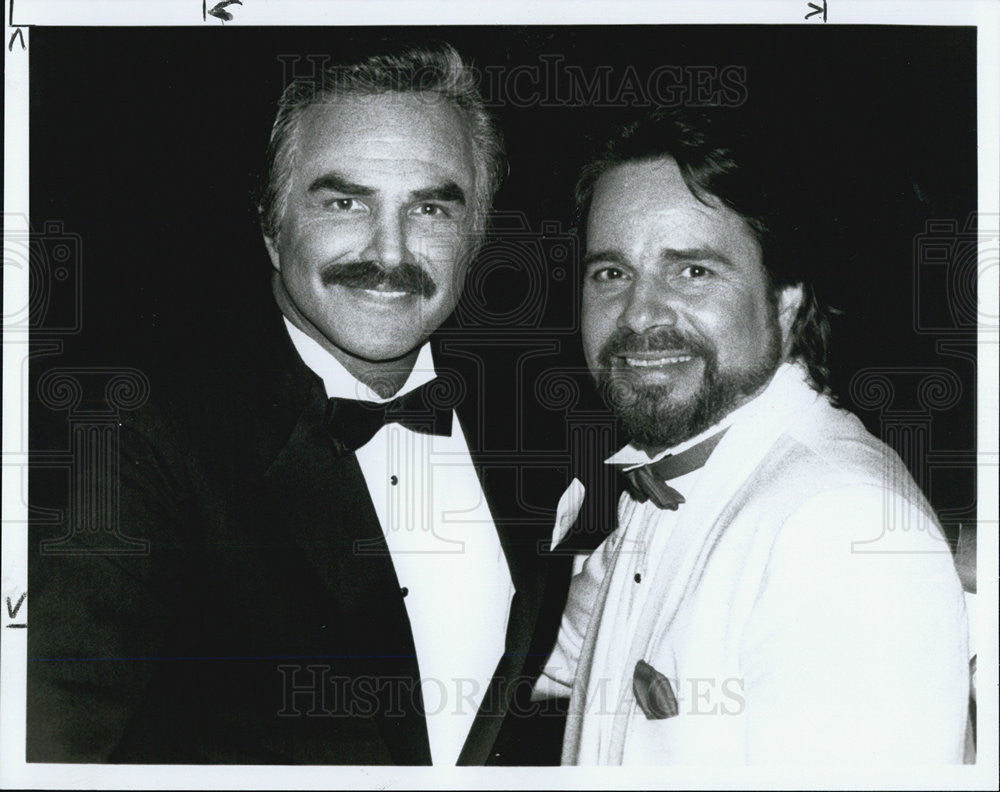 1989 Press Photo Burt Reynolda and Bertie Higgins - Historic Images