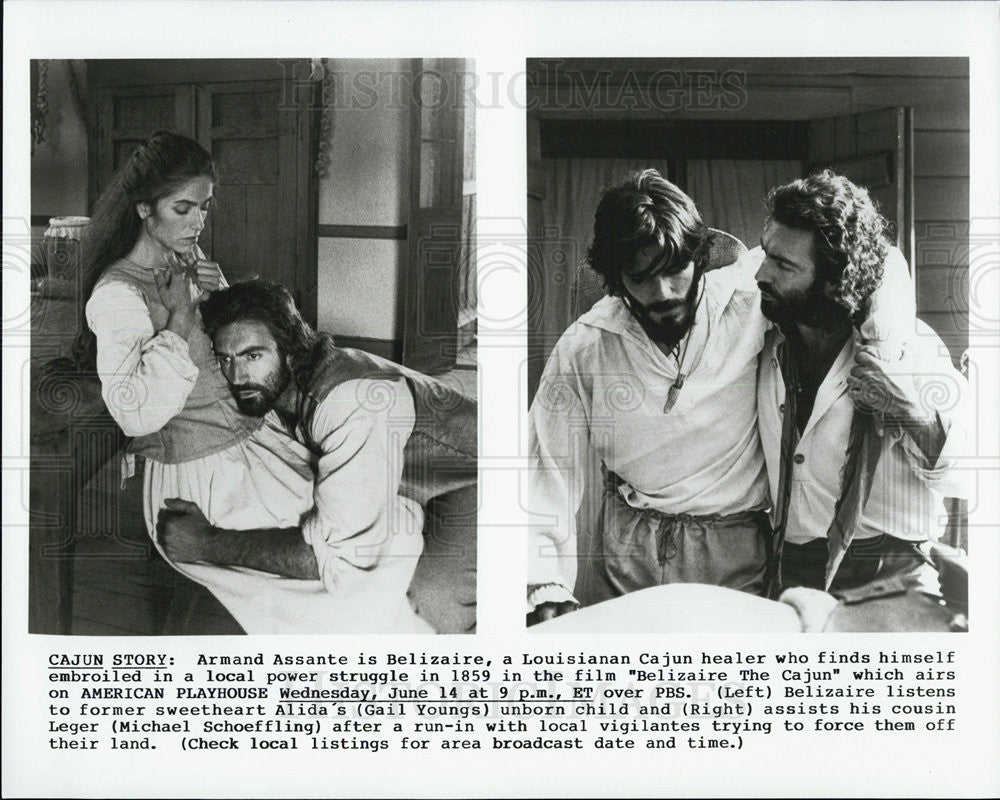 1989 Press Photo Scene from American playhouse TV Program  Beltizaire The Cajun - Historic Images
