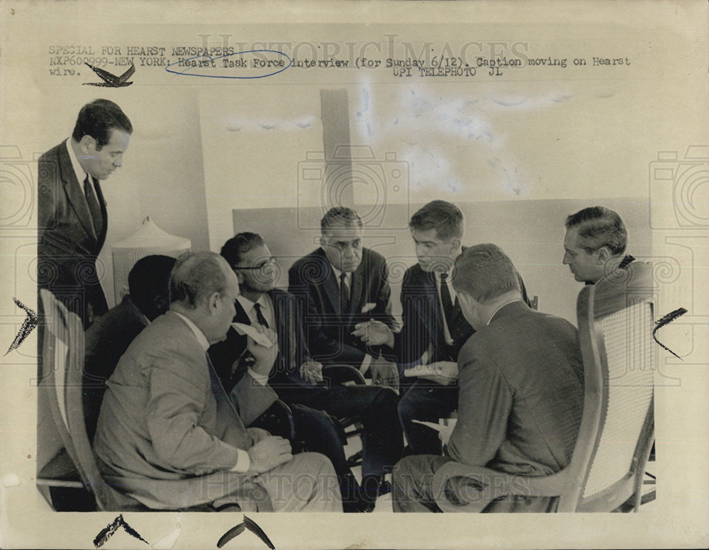 1966 Press Photo  Hearst Task Force interview - Historic Images