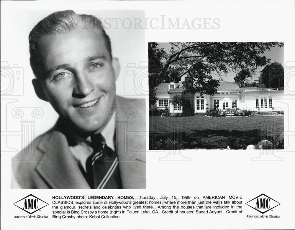 1999 Press Photo Bing Crosby Home Toluca Lake California - Historic Images