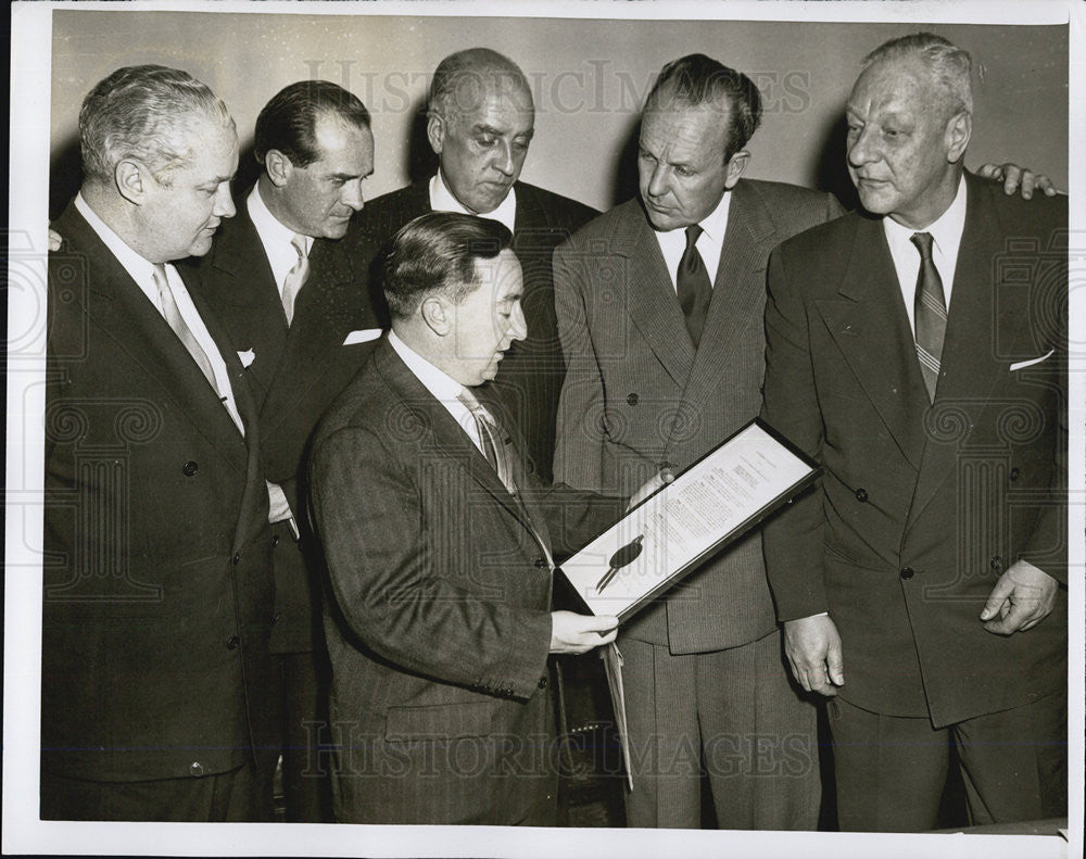 1955 Press Photo William Randolph Hearst Boston Visit - Historic Images