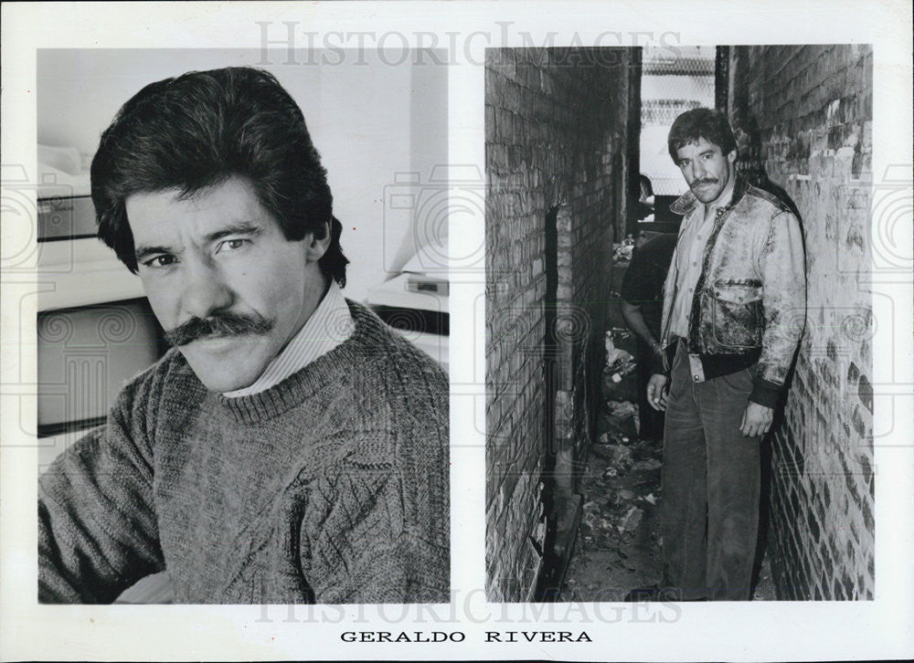 1989 Press Photo Geraldo Rivera &quot;Sons of Scarface - The New Mafia&quot; - Historic Images