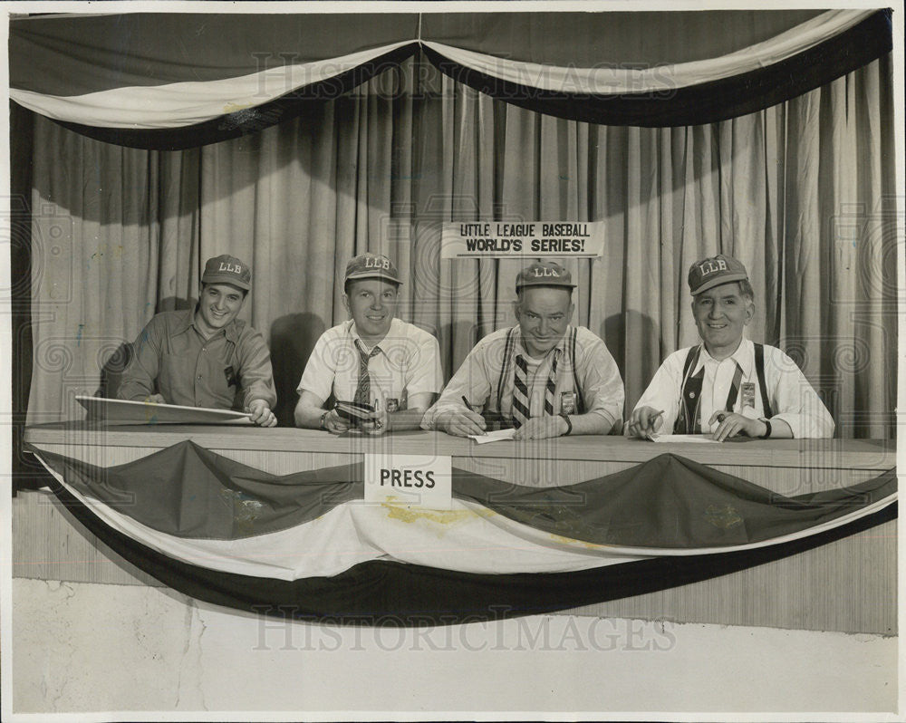 Press Photo Dale Phillips, Mickey McConnell, Tom Meany, &amp; Harry Grayson - Historic Images