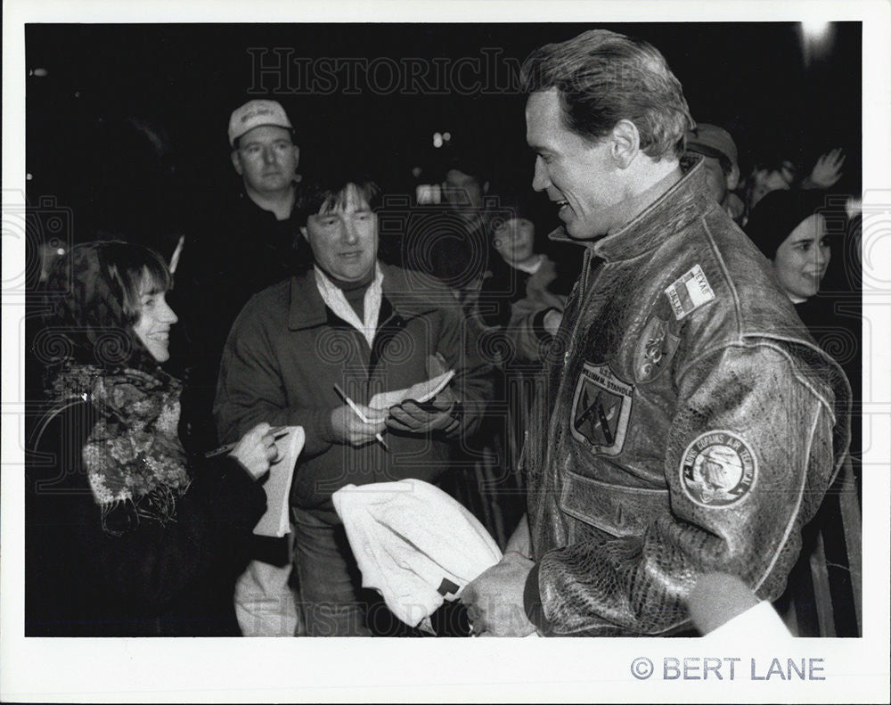 Press Photo Arnold Schwarzenegger - Historic Images