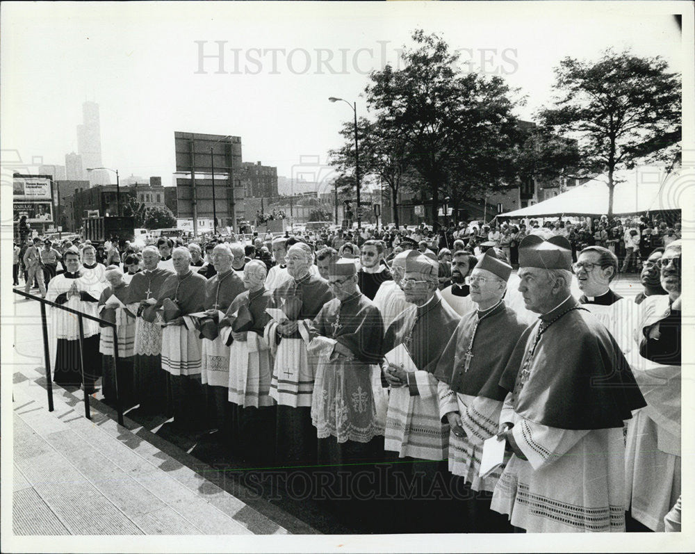 1982 Press Photo Cardinal John Dearden and 9 other cardinals - Historic Images