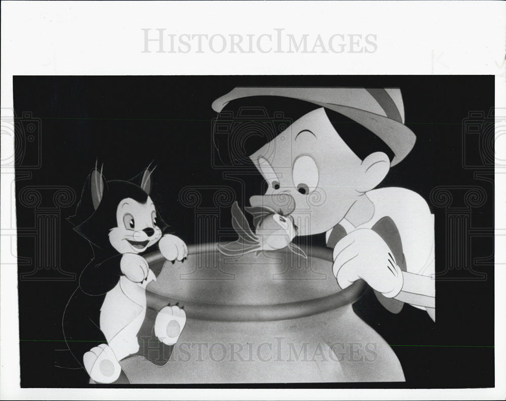 1998 Press Photo Scene from Disney&#39;s Pinocchio - Historic Images