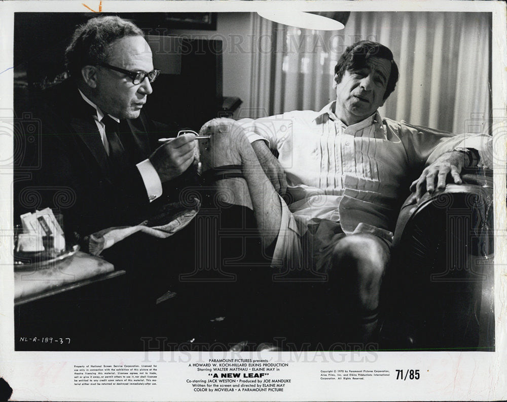 1970 Press Photo Actor Walter Matthau stars in &quot;A New Leaf&quot; - Historic Images