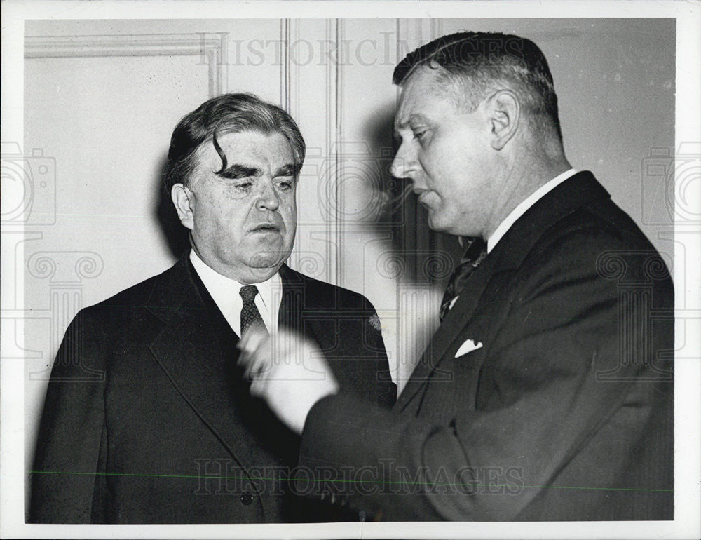 1941 Press Photo John L. Lewis &amp; Dr. John R. Steelman To Arbitrate Dispute - Historic Images