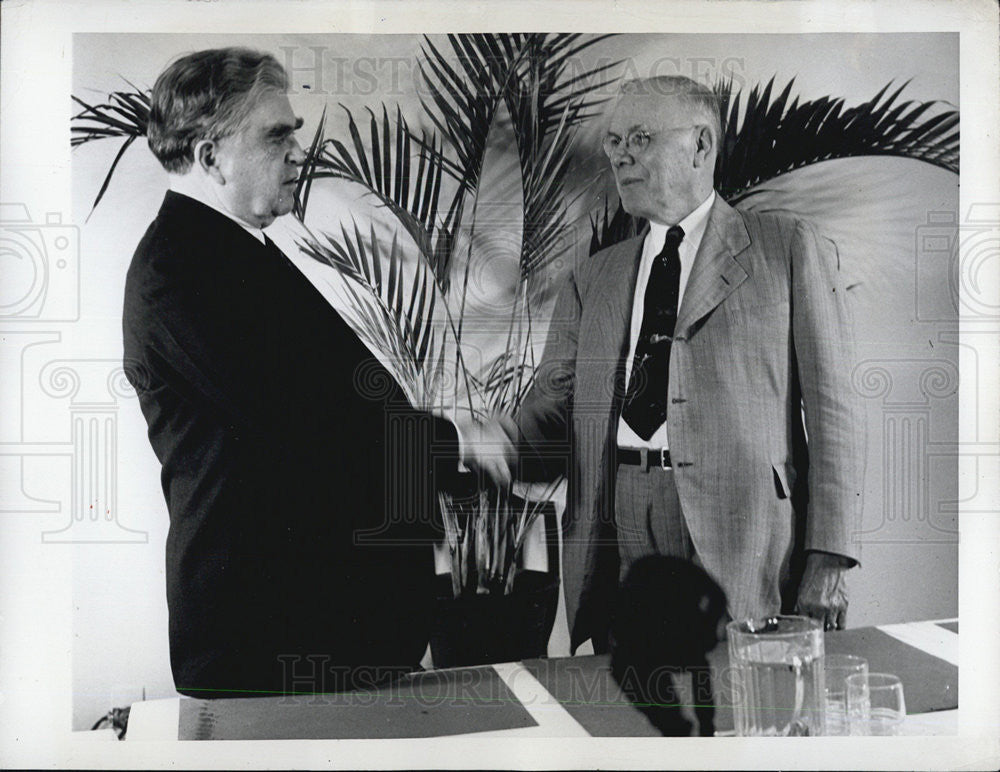 1946 Press Photo John L. Lewis and William Green - Historic Images