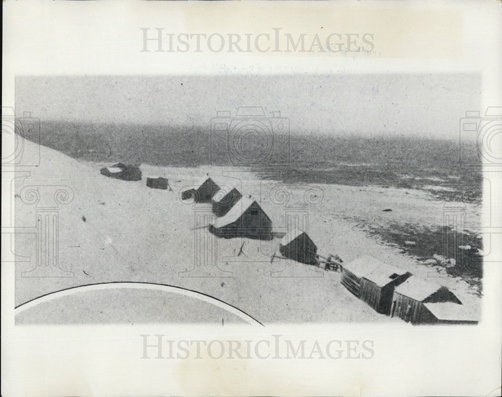 1928 Press Photo Barren Coast of Strait of Belle Isle on Greenly Island - Historic Images