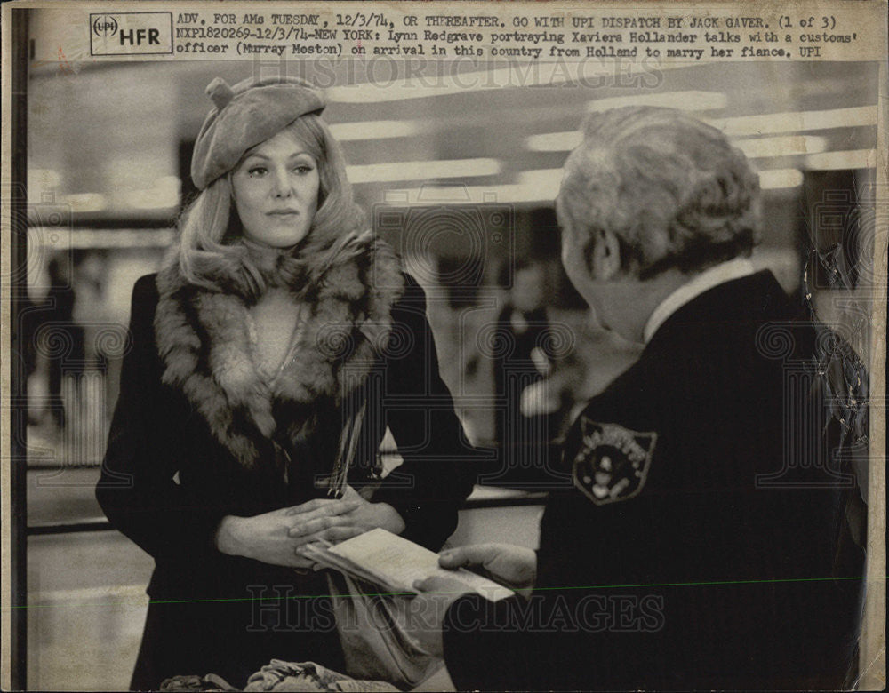 1974 Press Photo Actress Lynn Redgrave - Historic Images