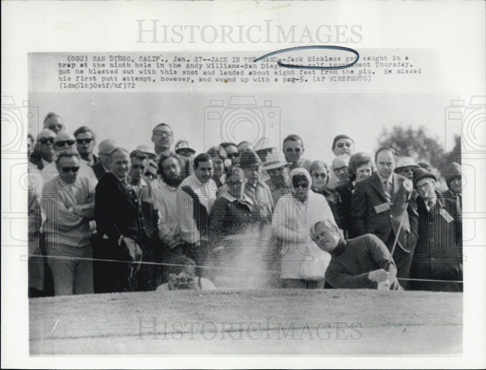 1972 Press Photo Jack Nicklaus in golf tournament - Historic Images