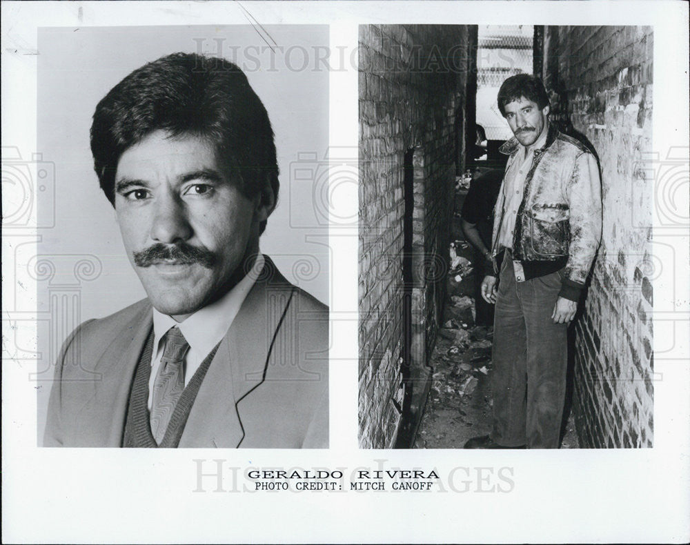 1986 Press Photo Geraldo Rivera - Historic Images