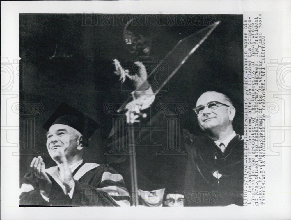 1964 Press Photo President Johnson and W.W. Heath - Historic Images