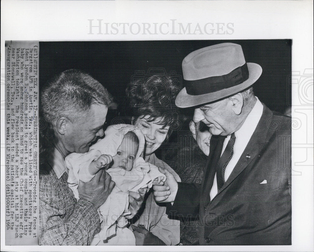 1965 Press Photo President Lyndon B. Johnson - Historic Images