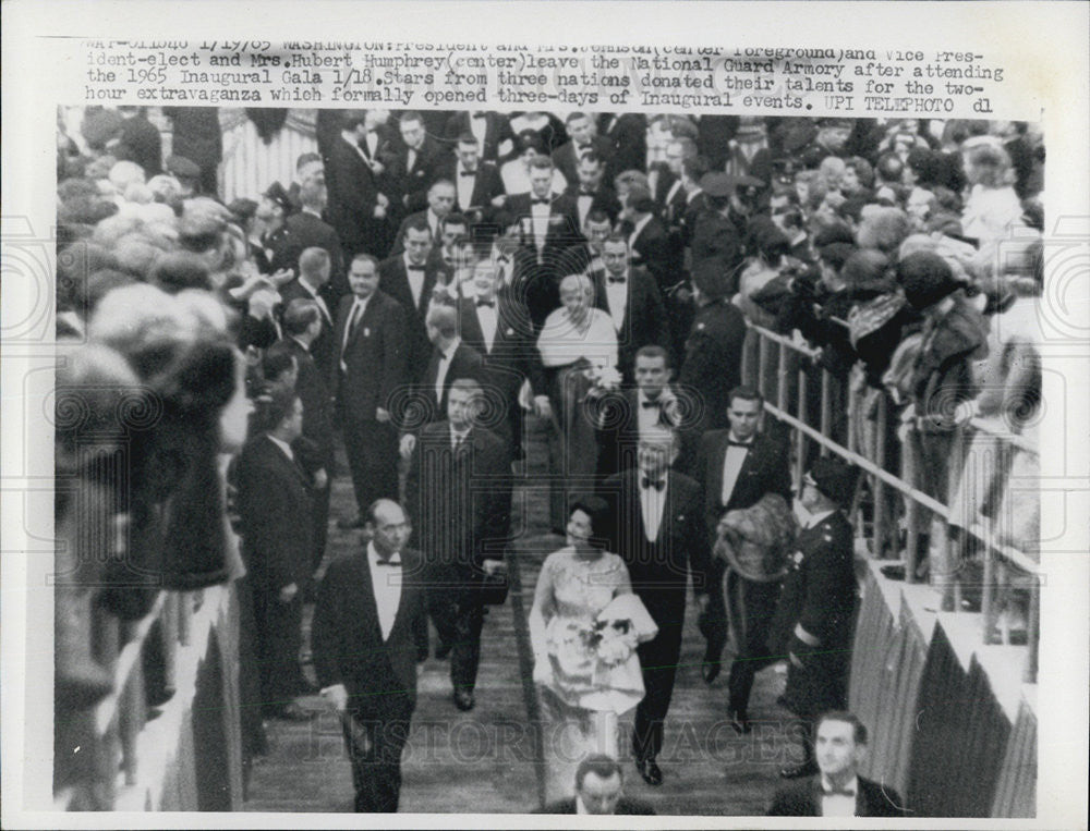 1964 Press Photo President and Mrs. Johnson - Historic Images