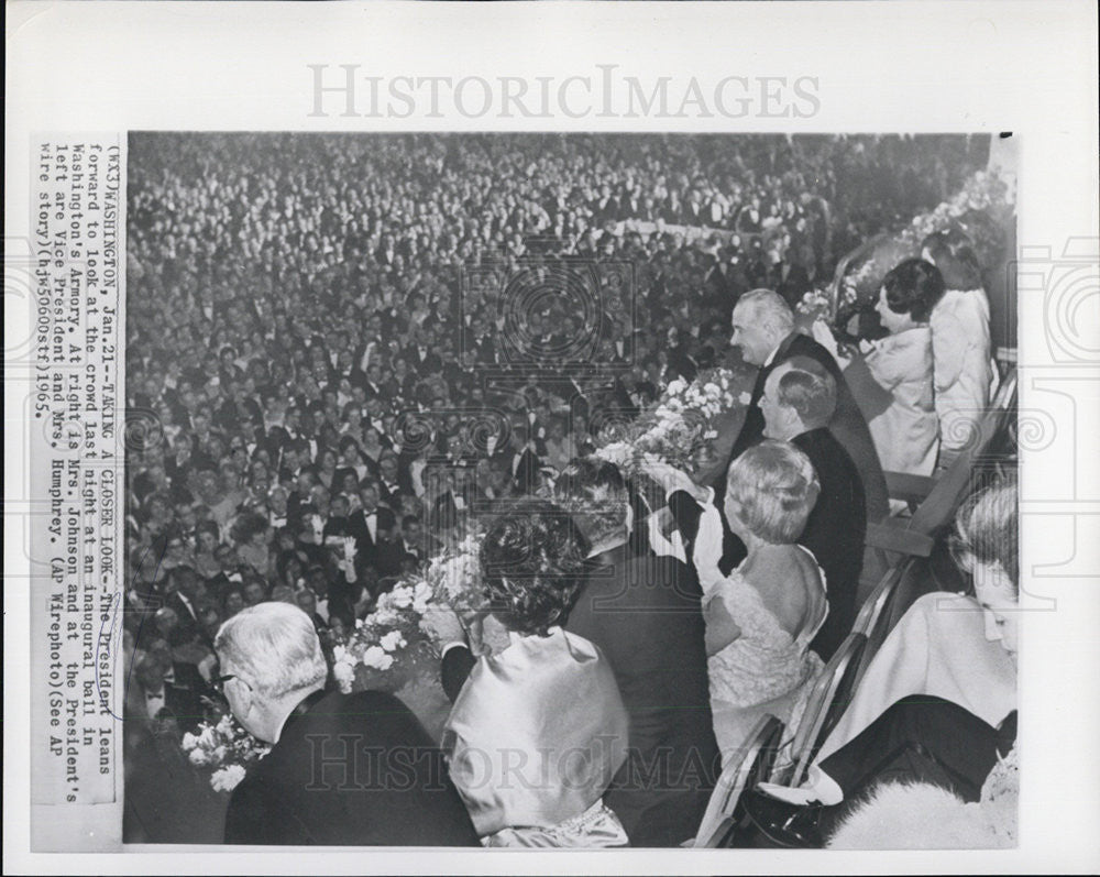 1965 Press Photo President Lyndon B. Johnson - Historic Images