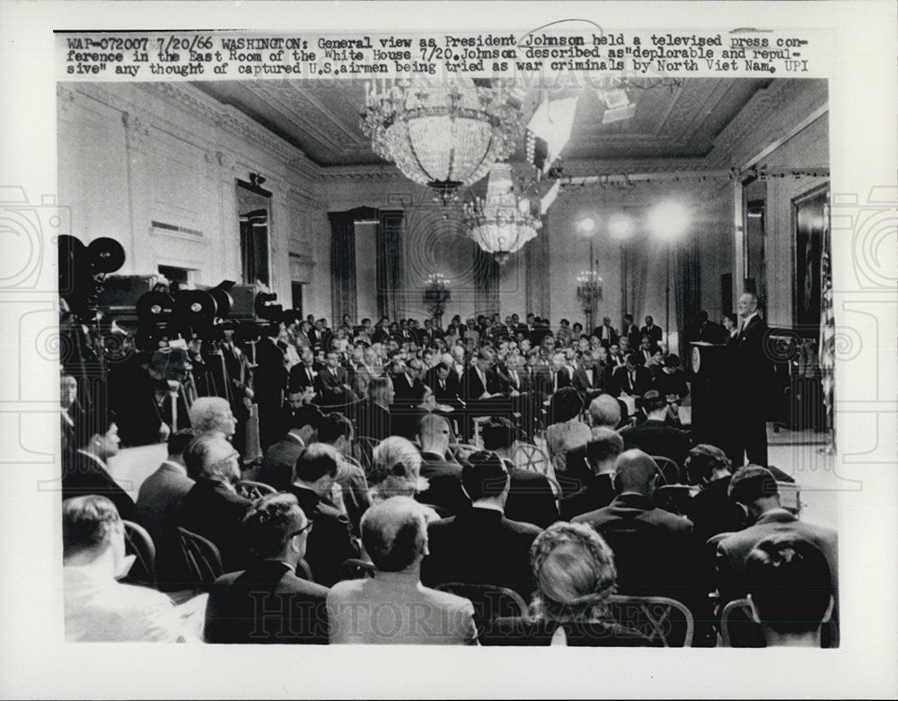 1966 Press Photo President Johnson - Historic Images