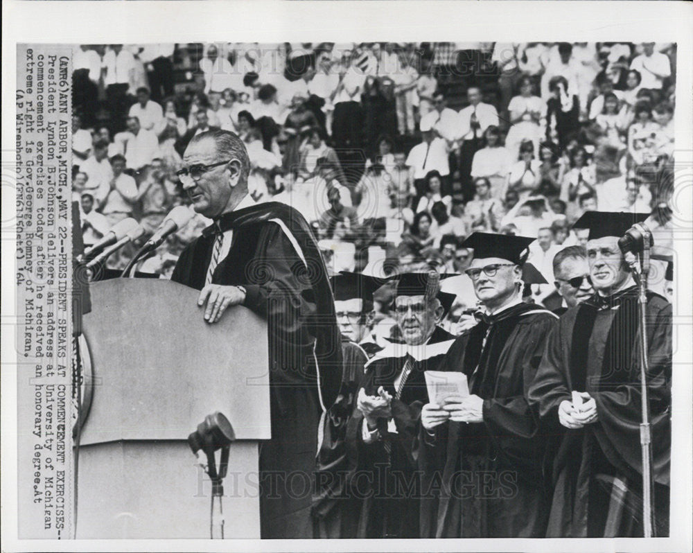 1964 Press Photo President Lyndon B. Johnson - Historic Images